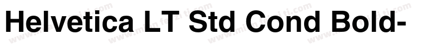 Helvetica LT Std Cond Bold字体转换